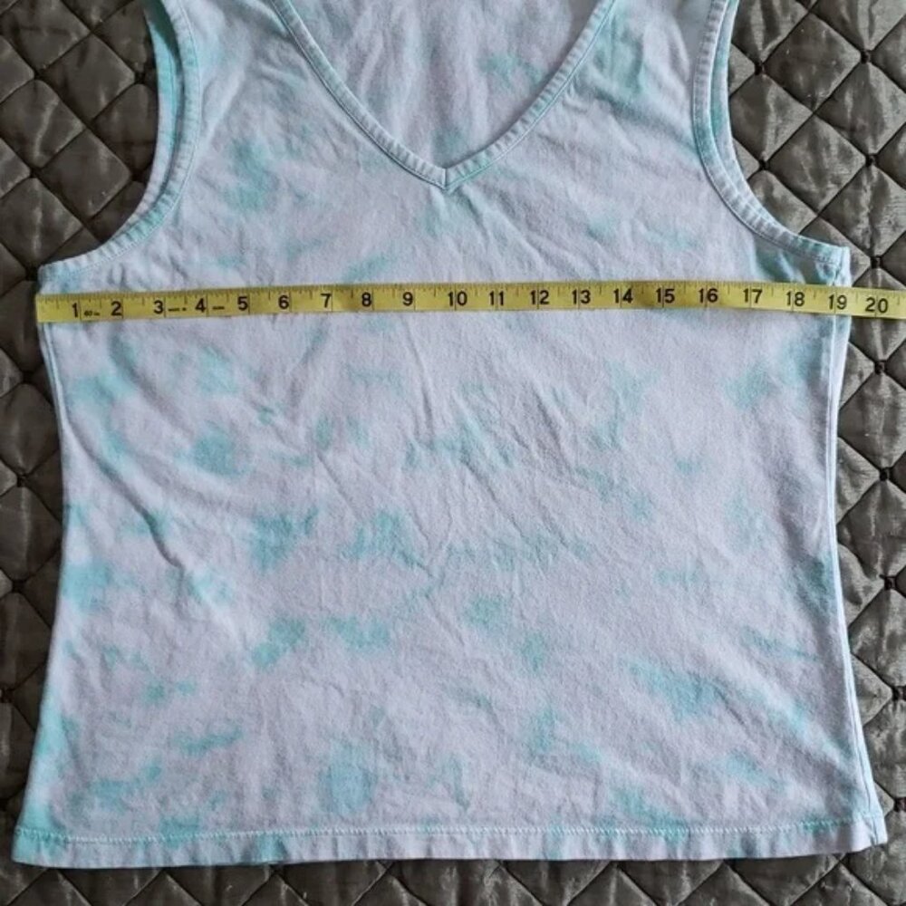 TWO ITEMS Cute tie dyed tank top & Fashion necklace with spirals and crystals - Picture 7 of 8